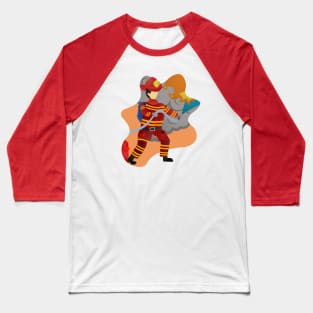 Fire Fighter Baseball T-Shirt